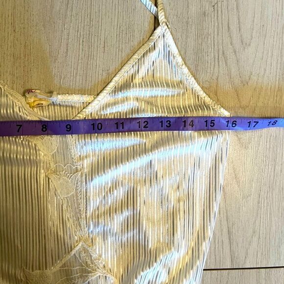 Vintage white nylon maxi slip dress - Picture 11 of 14